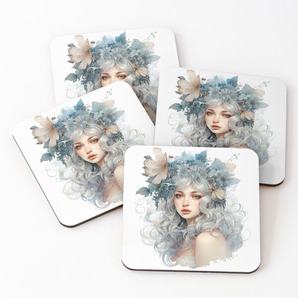 Item preview, Fantasy Winter Floral Elf Princess designed and sold by Poison-Potion.
