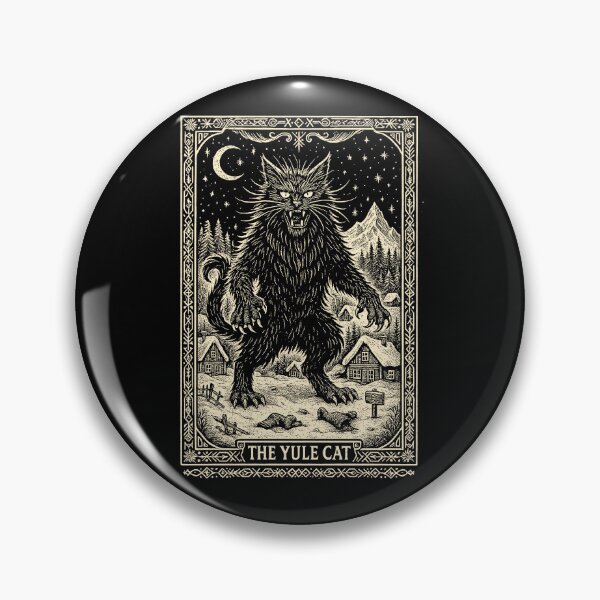 Item preview, The Yule Cat Tarot Card designed and sold by CARBONARA LLC..