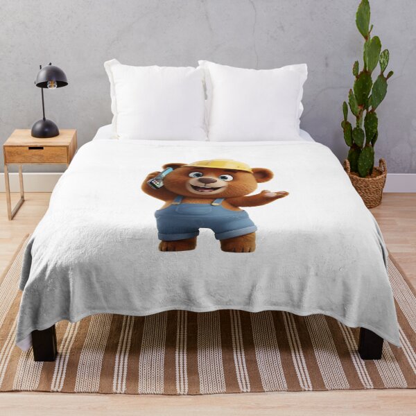 Item preview, Happy Construction Bear Talking On Smartphone Call designed and sold by vk09.