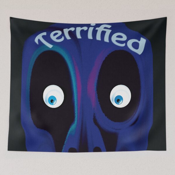 Item preview, Terrified abstract skull!! designed and sold by Alan-David.