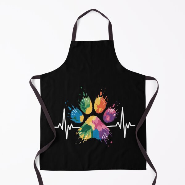 Item preview, Colorful Paw Print and Heartbeat designed and sold by jkrphoto.