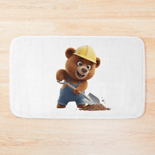 Item preview, Construction Bear Digging With Shovel In Dirt designed and sold by vk09.