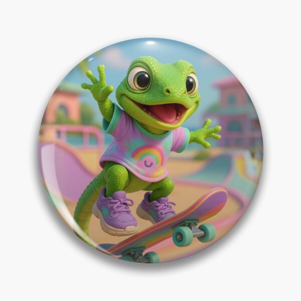 Item preview, Skater Knight Anole Lizard designed and sold by Sillytoe.