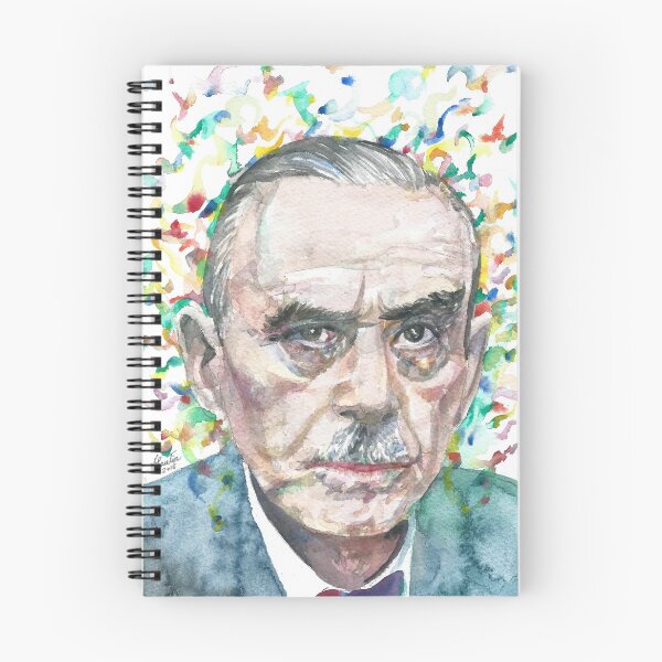 Item preview, THOMAS MANN - watercolor portrait.3 designed and sold by lautir.
