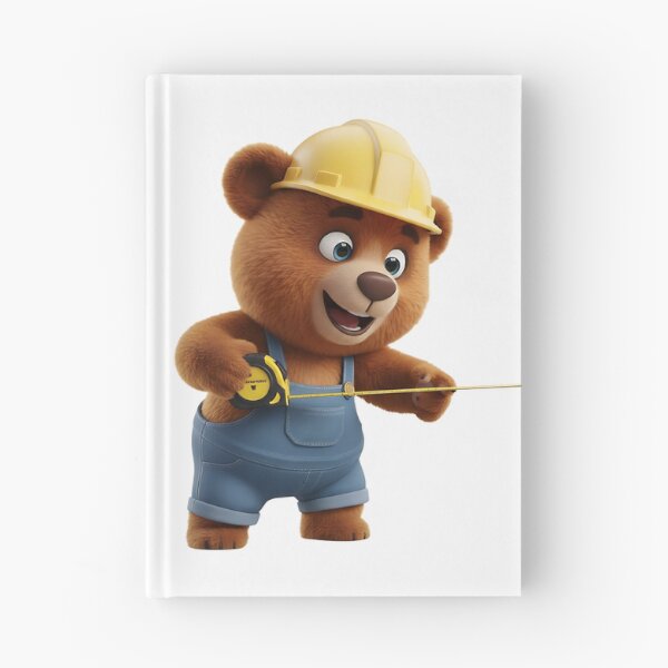 Item preview, Construction Bear Holding Tape Measure Tool 3D Art designed and sold by vk09.