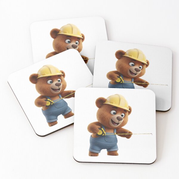 Item preview, Construction Bear Holding Tape Measure Tool 3D Art designed and sold by vk09.