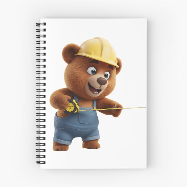 Item preview, Construction Bear Holding Tape Measure Tool 3D Art designed and sold by vk09.