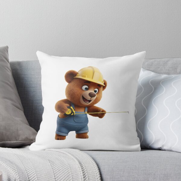 Item preview, Construction Bear Holding Tape Measure Tool 3D Art designed and sold by vk09.