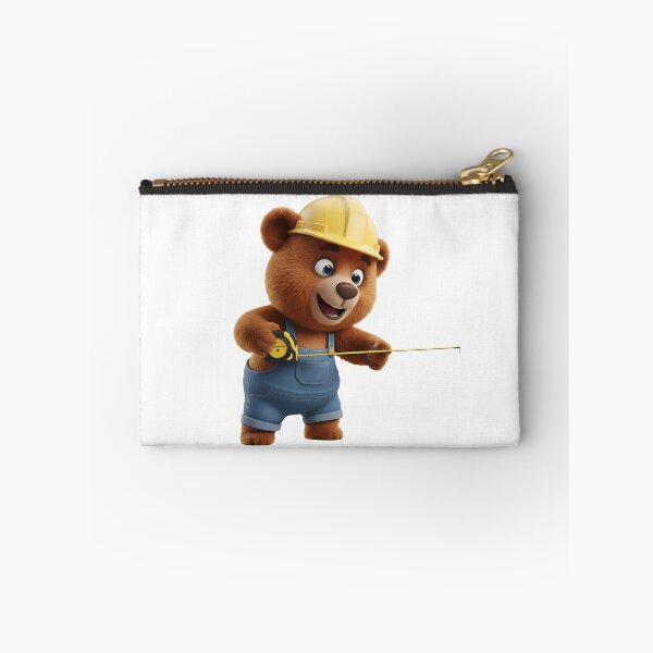 Item preview, Construction Bear Holding Tape Measure Tool 3D Art designed and sold by vk09.