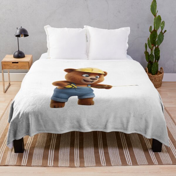 Item preview, Construction Bear Holding Tape Measure Tool 3D Art designed and sold by vk09.