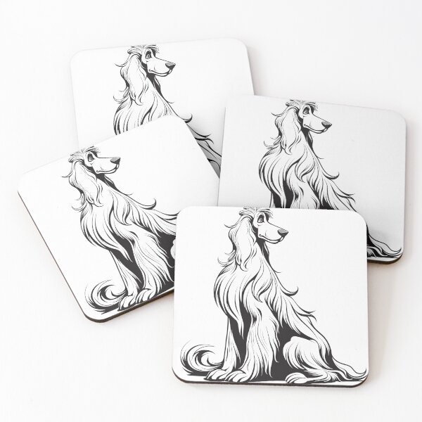 Item preview, Elegant Afghan Hound with Silky Flowing Coat designed and sold by Artcurrents.