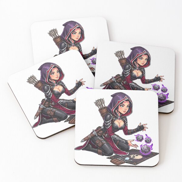 Item preview, Roll for Stealth: Elven Rogue Rolling Dice designed and sold by SkinnyFlatWhite.