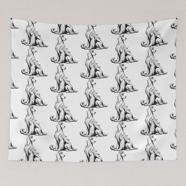 Item preview, Elegant Afghan Hound with Silky Flowing Coat designed and sold by Artcurrents.