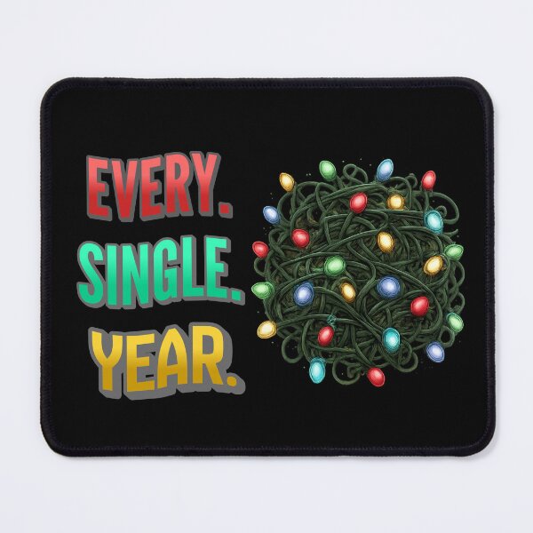 Item preview, Every Single Year – Tangled Christmas Lights Funny Holiday Design designed and sold by Kotalo.