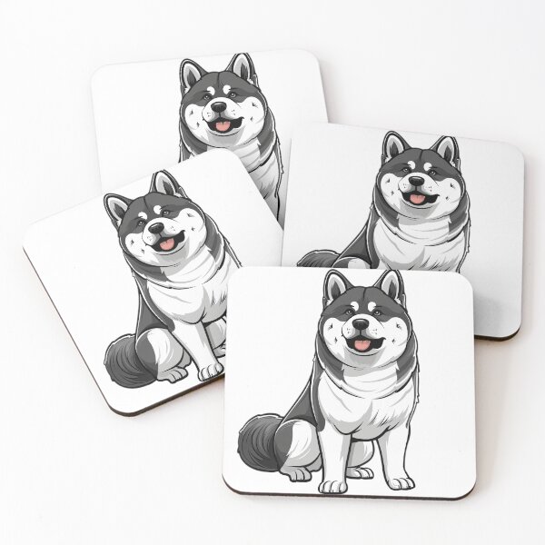Item preview, Spirited Akita with an Alert Expression designed and sold by Artcurrents.