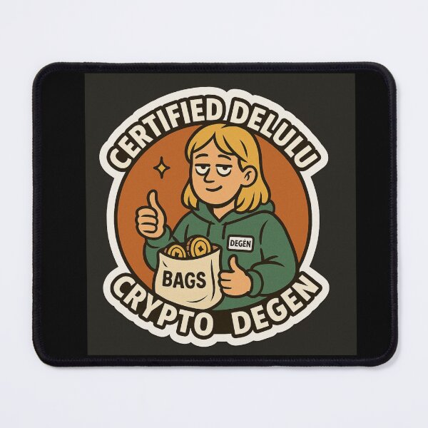Item preview, Certified Delulu Female Degen Trader designed and sold by DivinelyAligned8.