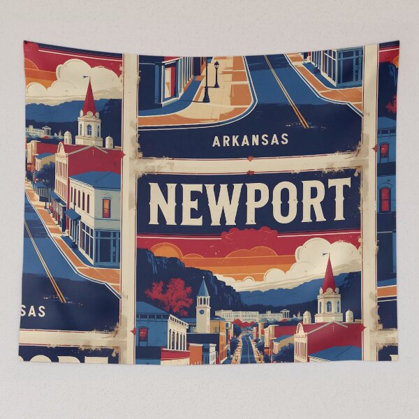 Item preview, Newport Arkansas USA Vintage Travel Tourism  designed and sold by TravelersGems.