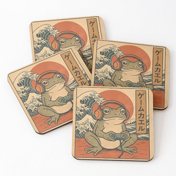 Item preview, Game Frog in Kanagawa Vibes designed and sold by Mjshow96.