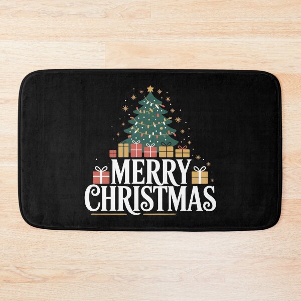 Item preview, Merry Christmas Tree with Gifts – Classic Holiday Design designed and sold by SoftStyleStudio ⭐⭐⭐.