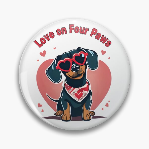 Item preview, Dachshund Love on Four Paws designed and sold by BKDIGITALSHOP.