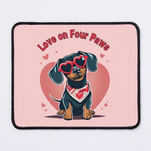 Item preview, Dachshund Love on Four Paws designed and sold by BKDIGITALSHOP.
