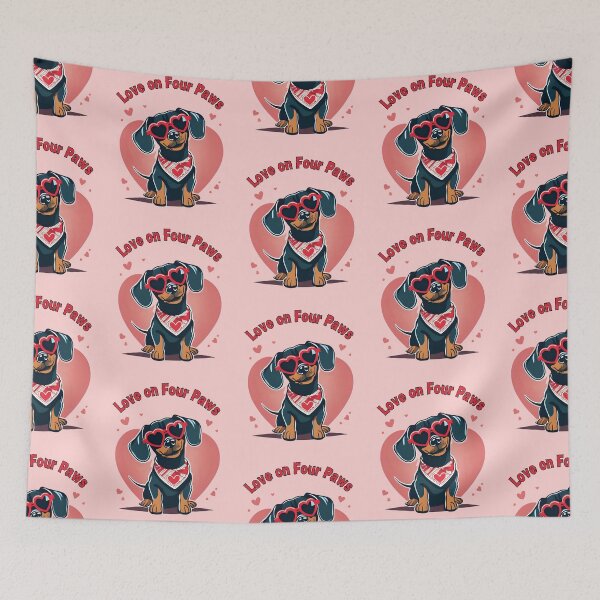 Item preview, Dachshund Love on Four Paws designed and sold by BKDIGITALSHOP.