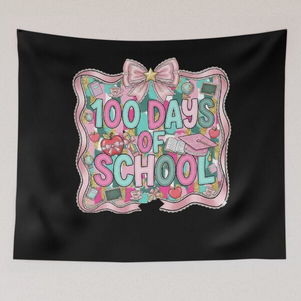 Aperçu de l'œuvre T-shirt « 100 jours d'école », Sweat-shirt « 100 jours à faire des trucs de prof », Joyeux 100e jour d'école !, T-shirt pour fêter les 100 jours d'école, Cadeau pour prof créée et vendue par THREE LITTLE BEANS.