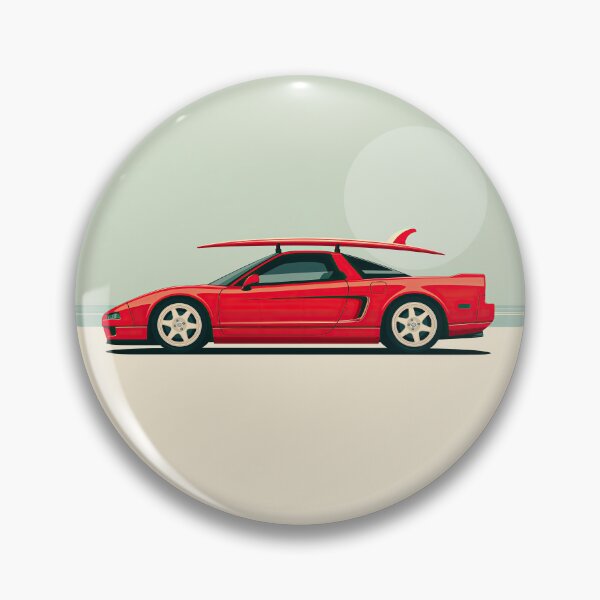 Item preview, Acura NSX classic Red Summer Surf illustration designed and sold by blackdogshop.