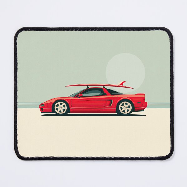 Item preview, Acura NSX classic Red Summer Surf illustration designed and sold by blackdogshop.