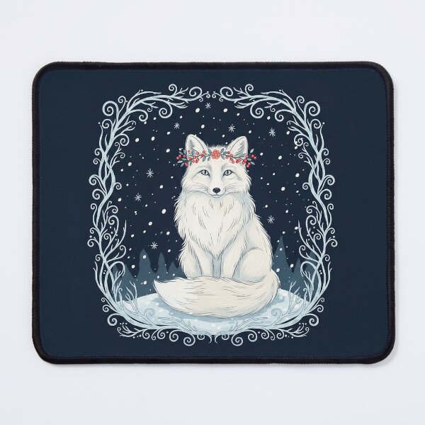 Item preview, Arctic Fox in a Snowy Night designed and sold by Iras-Art-Corner.