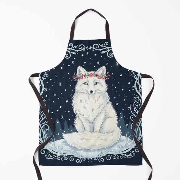 Item preview, Arctic Fox in a Snowy Night designed and sold by Iras-Art-Corner.