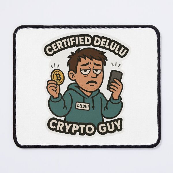 Item preview, Certified Delulu Degen Guy Crypto Trader designed and sold by DivinelyAligned8.