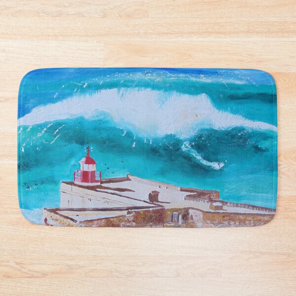 Item preview, Nazareth Lighthouse, Holy Archangel, oil painting designed and sold by SandraSRomao.