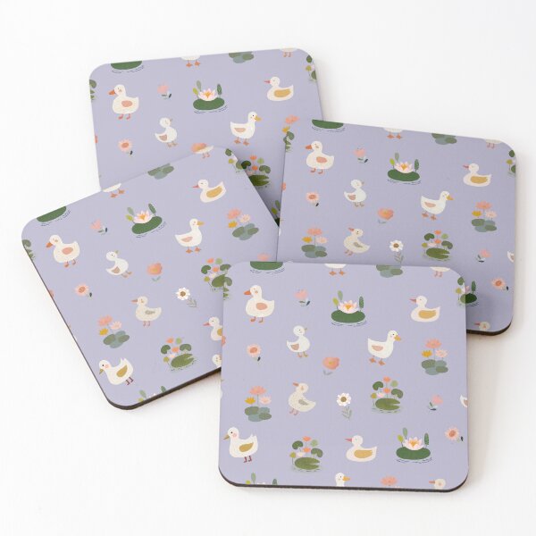 Item preview, Ducks & Lily Pads on Pale Gray-Purple  designed and sold by KSimpson838.