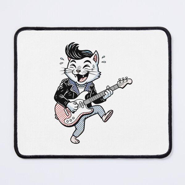 Item preview, Rockabilly Cat Greaser - Pop Art Style designed and sold by julimarks.