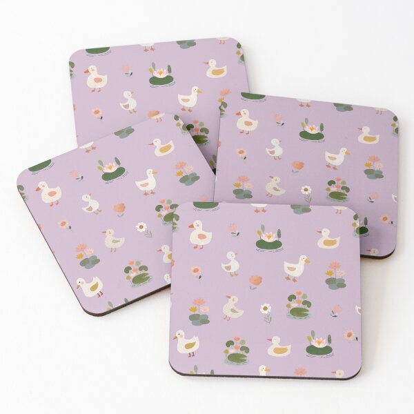 Item preview, Ducks & Lily Pads on Pinkish Purple  designed and sold by KSimpson838.