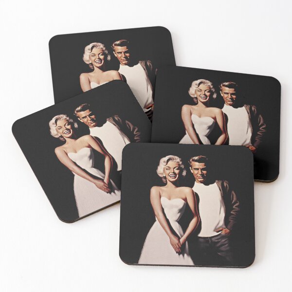 Item preview, Blissful 50s Movie Romance, designed for black fabrics designed and sold by SteadyRolling.