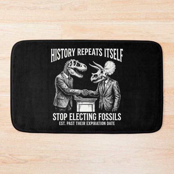 Item preview, Stop Electing Fossils Funny Political Dinosaur Vote designed and sold by Mason-Pride.