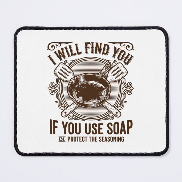 Item preview, Funny Cast Iron Skillet Seasoning Care designed and sold by Mason-Pride.