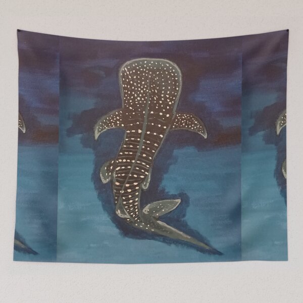 Item preview, Whale Shark Acrylic Painting designed and sold by panickyOpossum.