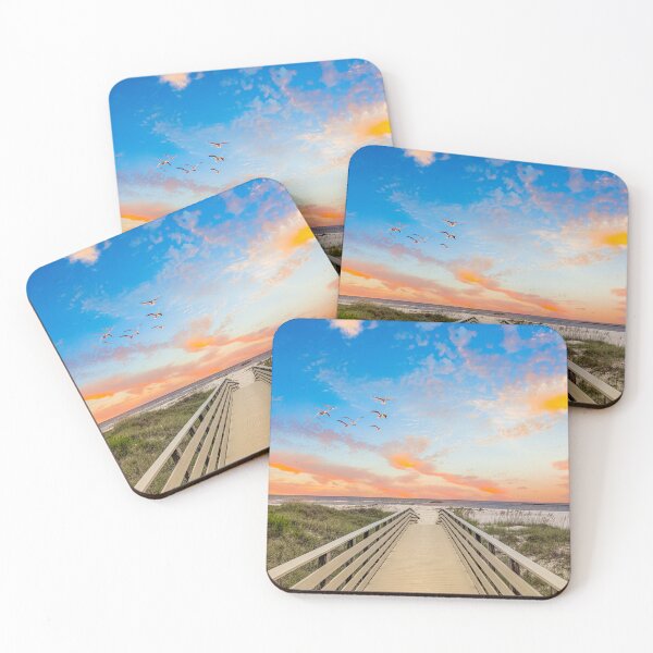 Item preview, Beach Sunrise Walkway with Birds Florida Point Gulf Shores  designed and sold by Kenneth Purdom.