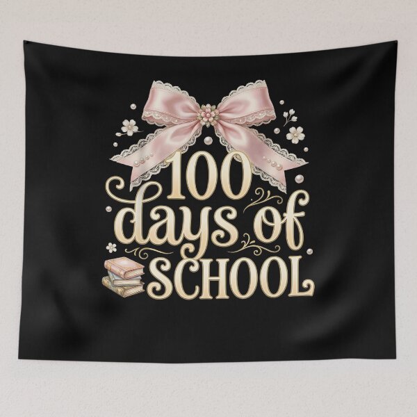 Aperçu de l'œuvre T-shirt « 100 jours d'école », Sweat-shirt « 100 jours à faire des trucs de prof », Joyeux 100e jour d'école !, T-shirt pour fêter les 100 jours d'école, Cadeau pour prof créée et vendue par THREE LITTLE BEANS.