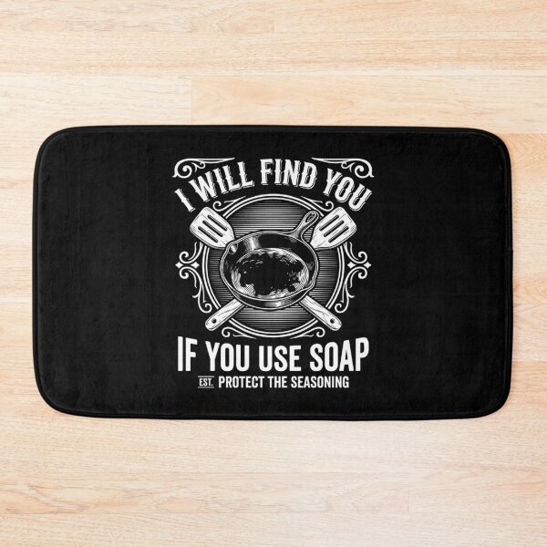 Item preview, Funny Cast Iron Skillet Seasoning Care designed and sold by Mason-Pride.