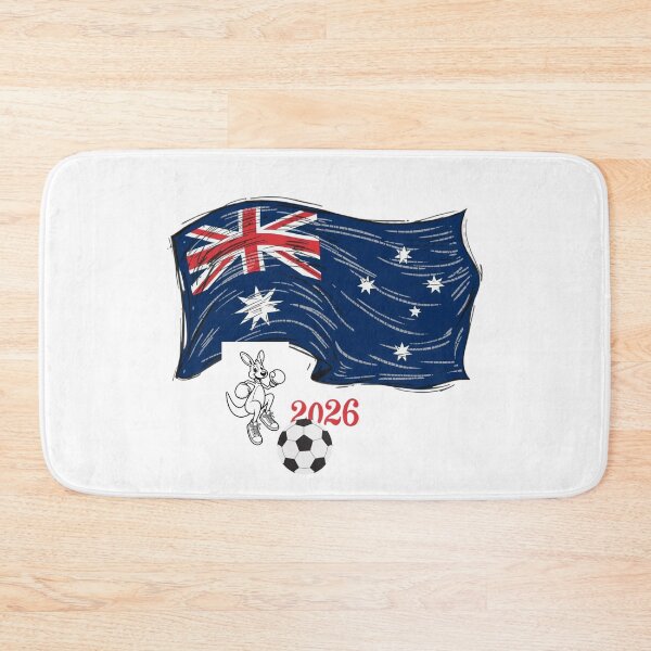Item preview, Australia 2026 Soccer Pride - Boxing Kangaroo & Dynamic Waving Flag. designed and sold by printeGear.