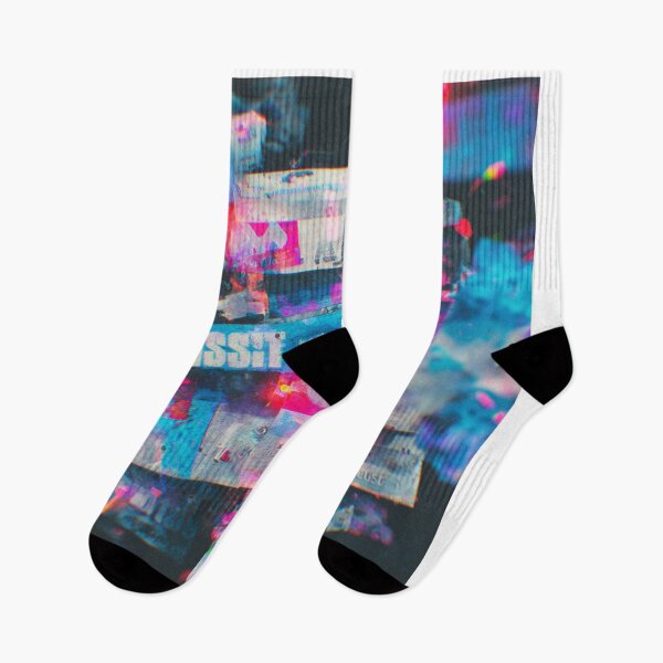 Item preview, Neon Glitch Collage – Cyberpunk Abstract Chaos Poster designed and sold by Cairo-Ink.
