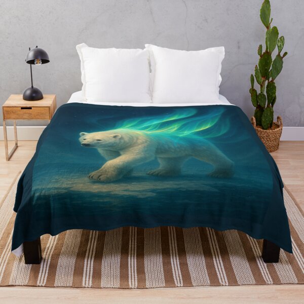 Item preview, Polar Bear Art – Boreal Lightkeeper of the Aurora designed and sold by GeoWild Designs.