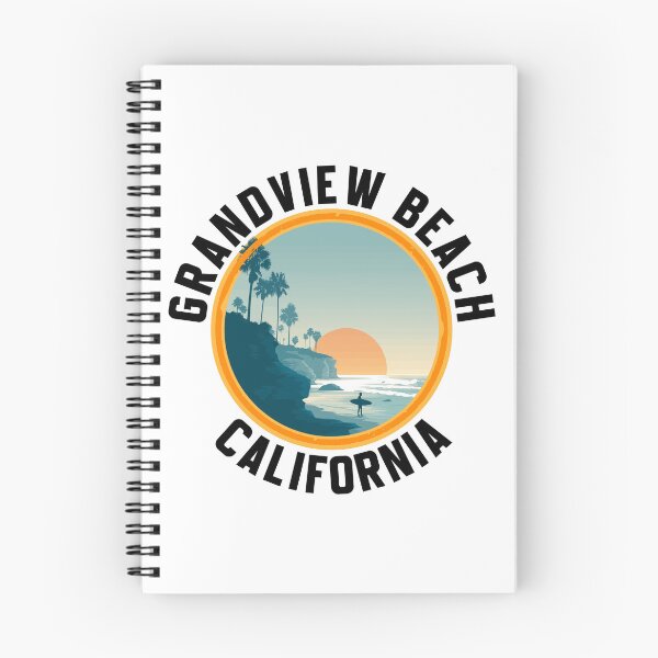 Item preview, Grandview Beach - California (with Black Lettering) designed and sold by VelvetRoom.
