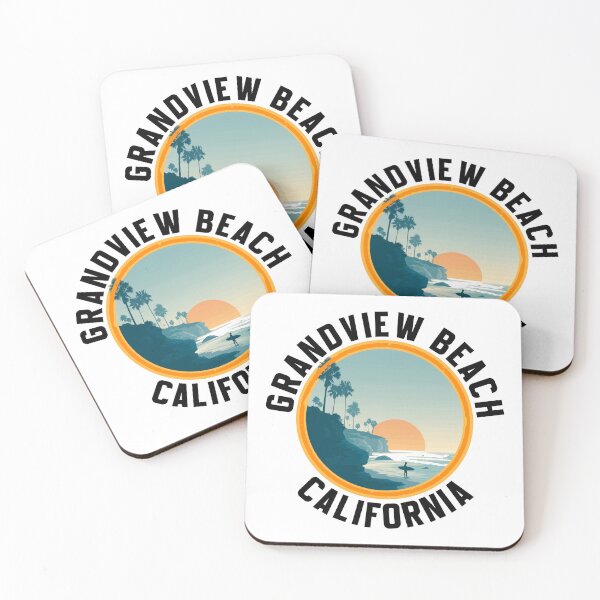 Item preview, Grandview Beach - California (with Black Lettering) designed and sold by VelvetRoom.