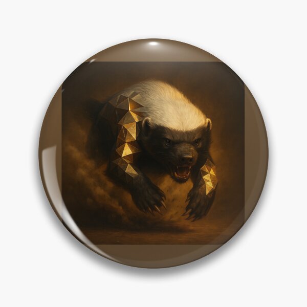 Item preview, Honey Badger – Unbreakable Charge Wildlife Art designed and sold by GeoWild Designs.