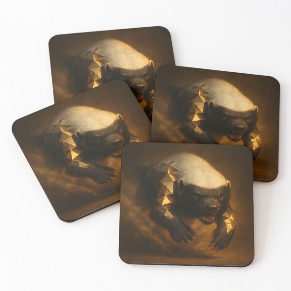 Item preview, Honey Badger – Unbreakable Charge Wildlife Art designed and sold by GeoWild Designs.